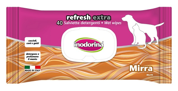 INODORINA SALVIETTE REFRESH ESTRATTO DI LINO/OLIO DI ARGAN 40PZ — confronto prezzi