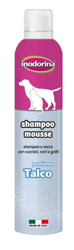INODORINA SHAMPOO CANE/GATTO MOUSSE TALCO FLACONE 300ML