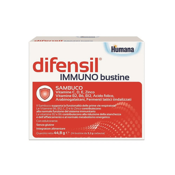 Humana Difensil Immuno Integratore Difese Immunitarie 14 Bustine