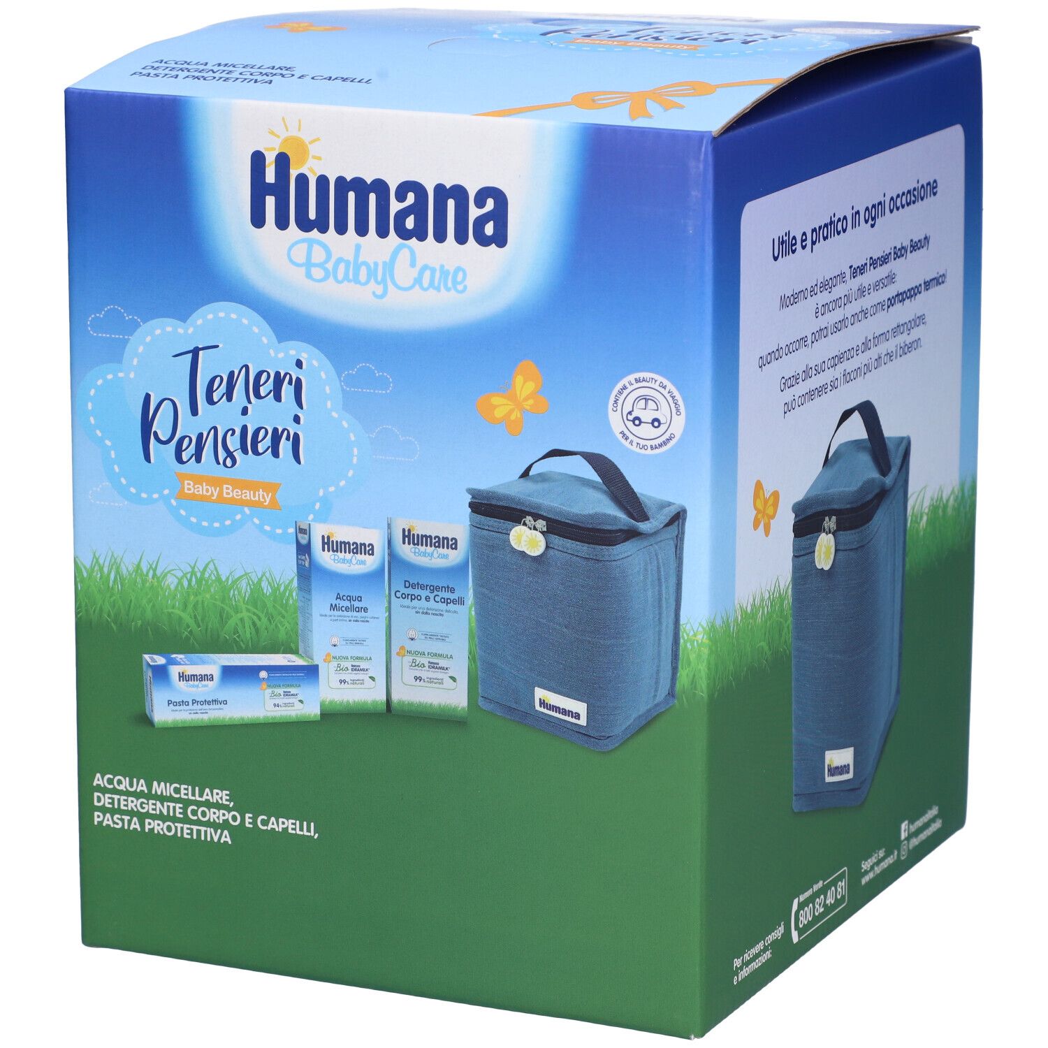Humana Babycare Teneri Pensieri Set Con Acqua Micellare 300ml + Pasta Protettiva 100ml + Detergente Corpo E Capelli 300ml — confronto prezzi