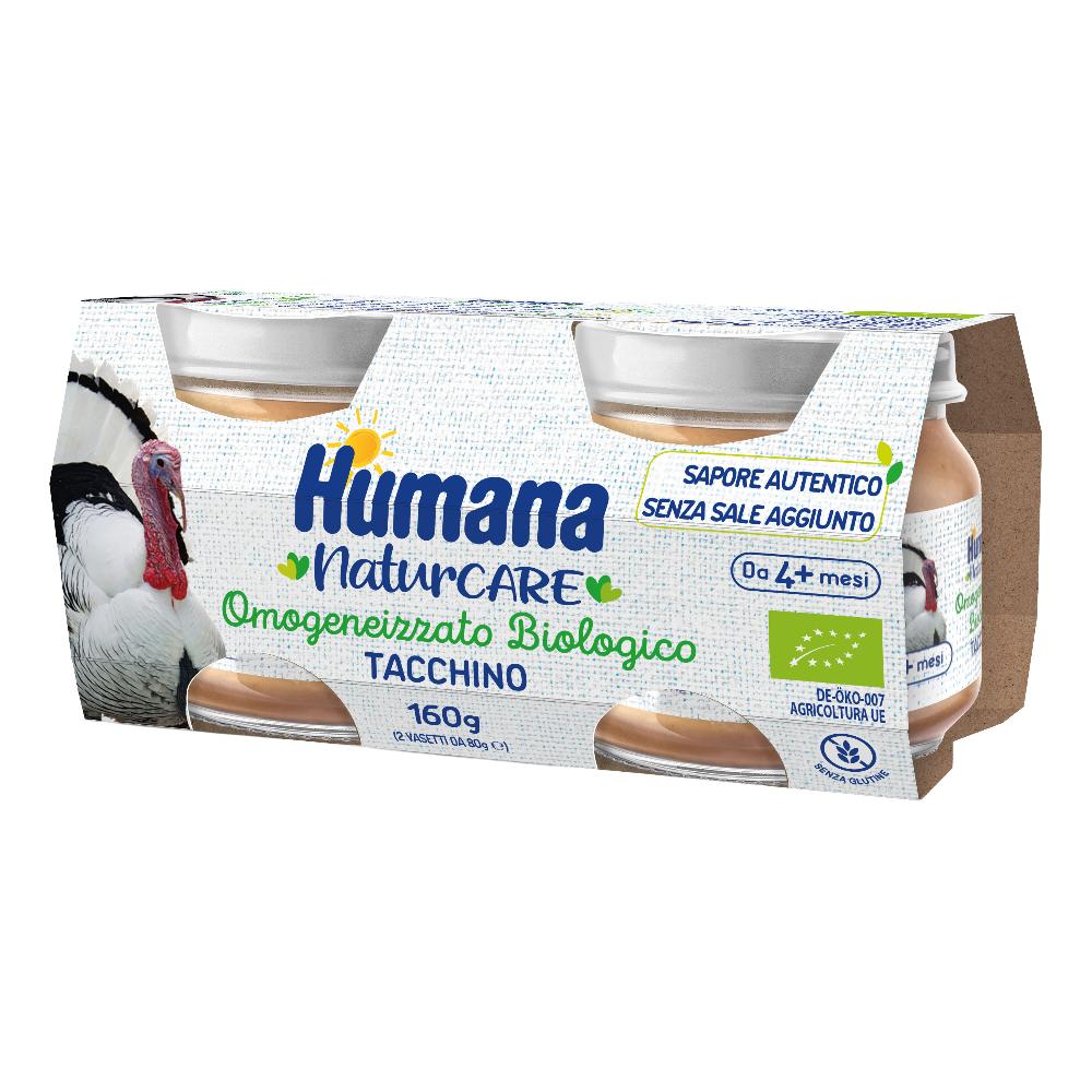 Humana Omogeneizzato Di Tacchino Biologico Vasetti 6x80 g Pappa — confronto prezzi