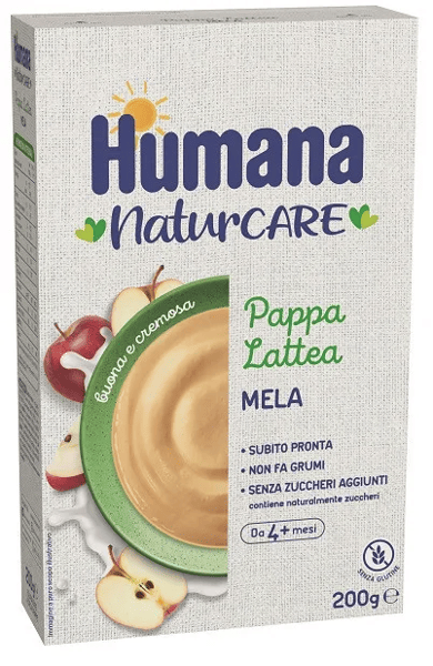 Humana NaturCare Pappa Lattea Gisto Mela 200 g