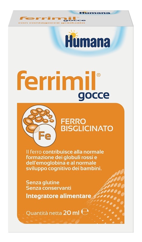 Humana Ferrimil Integratore A Base Di Ferro Per Bambini Gocce Orali 20ml — confronto prezzi