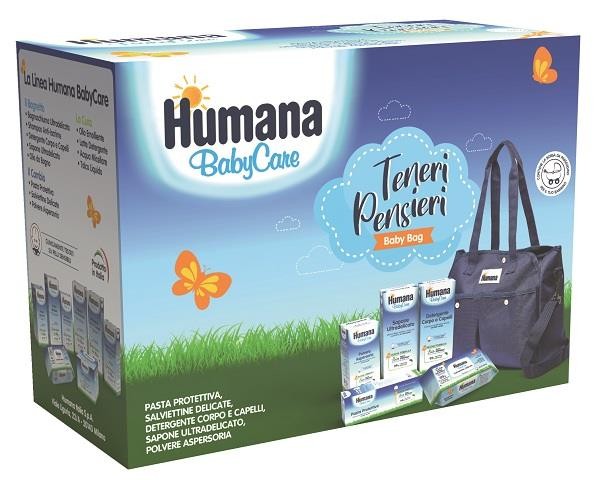 Humana Babycare Teneri Pensieri Baby Bag Pasta Protettiva + Detergente Corpo e Capelli Salviettine Delicate Polvere Aspersoria Sapone Ultradelicato 1 pz Set — confronto prezzi