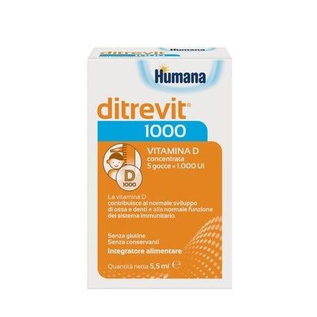 Humana Ditrevit 1000 Integratore Vitamina D3 In Gocce 5,5 Ml