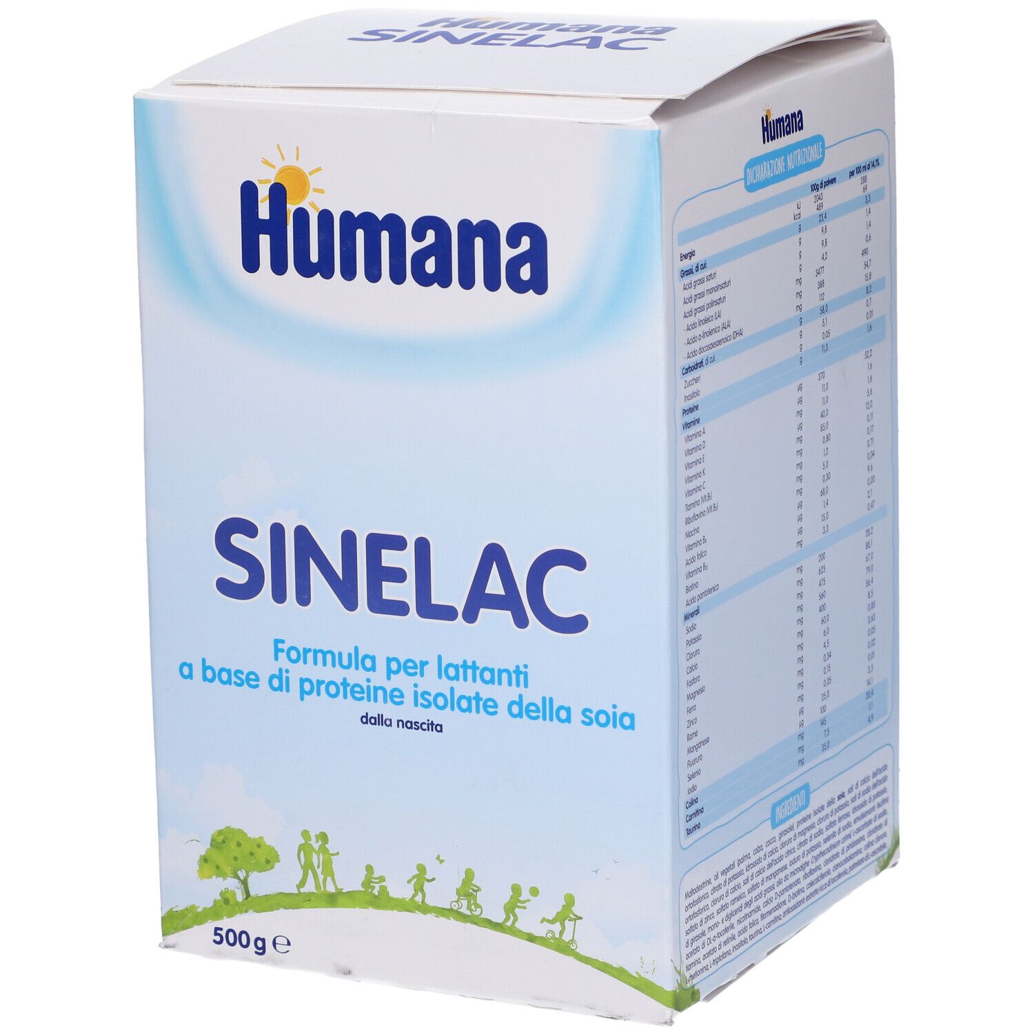 Humana Sinelac Dalla Nascita Latte in Polvere 2x250 g — confronto prezzi