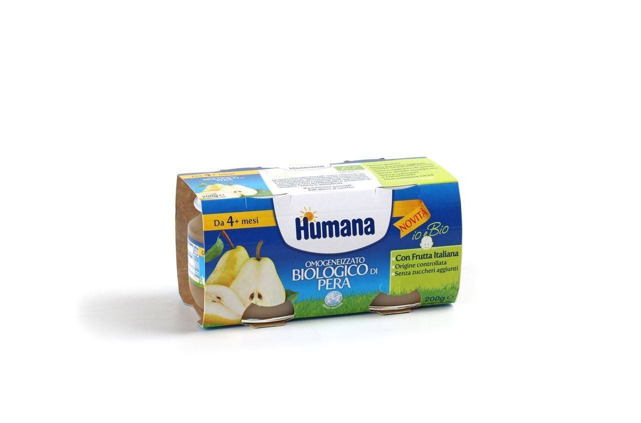 Humana Omogeneizzato Biologico Gusto Pera 2 x 100 g — confronto prezzi