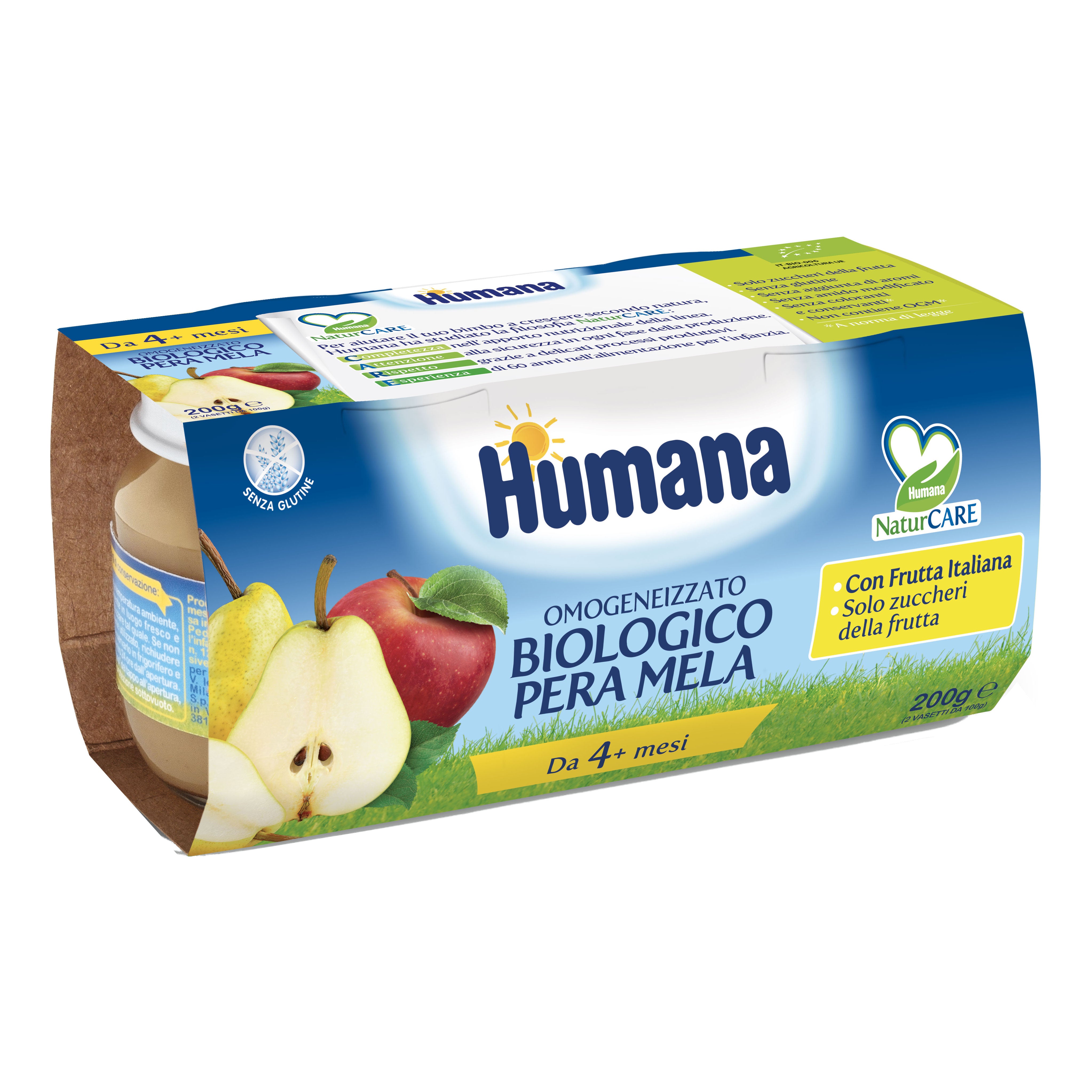 Humana Omog Me/pera Bio 2x100g — confronto prezzi