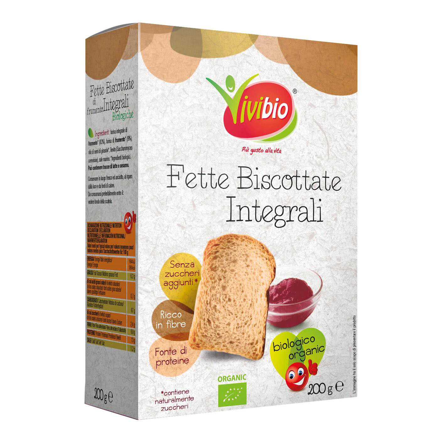 Vivibio fette biscottate integrali 200 g — confronto prezzi