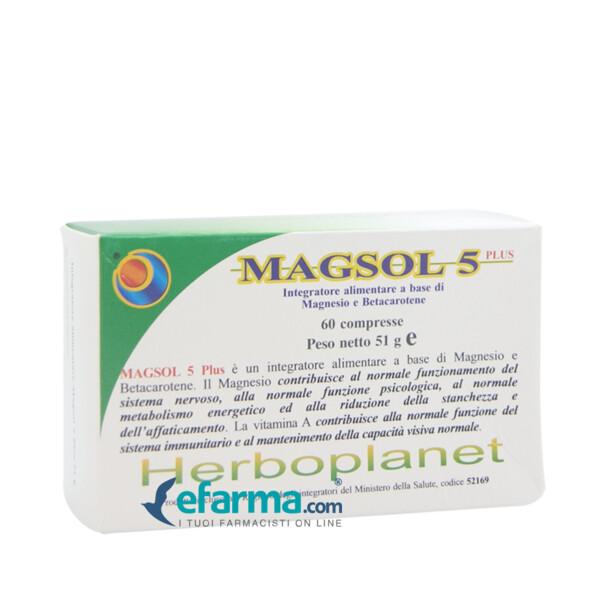 Herboplanet Magsol 5 Plus Integratore 60 Compresse