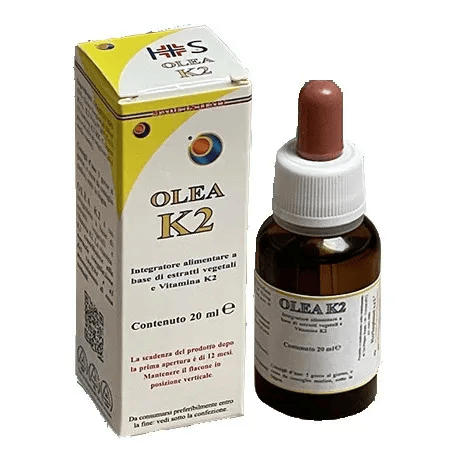 Olea K2 Gocce 20 ml Integratore per la Salute Cardiovascolare e la Regolazione della Pressione Arteriosa