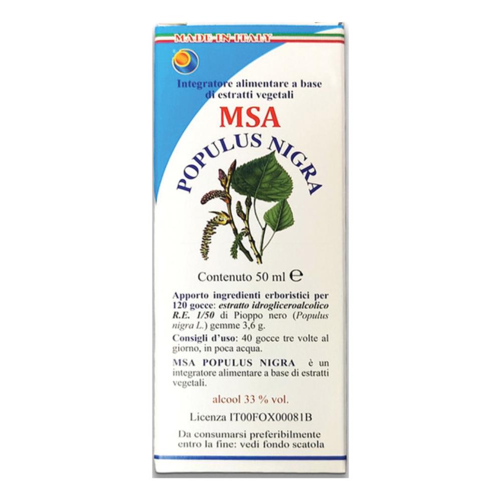 Msa Populus Nigra Gocce 50 ml orali — confronto prezzi