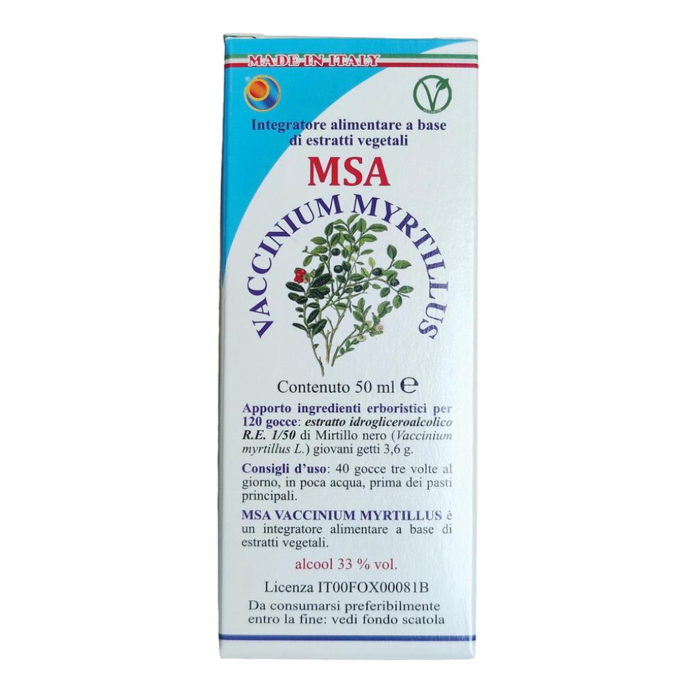 Msa vaccinium myrtil 50 ml — confronto prezzi