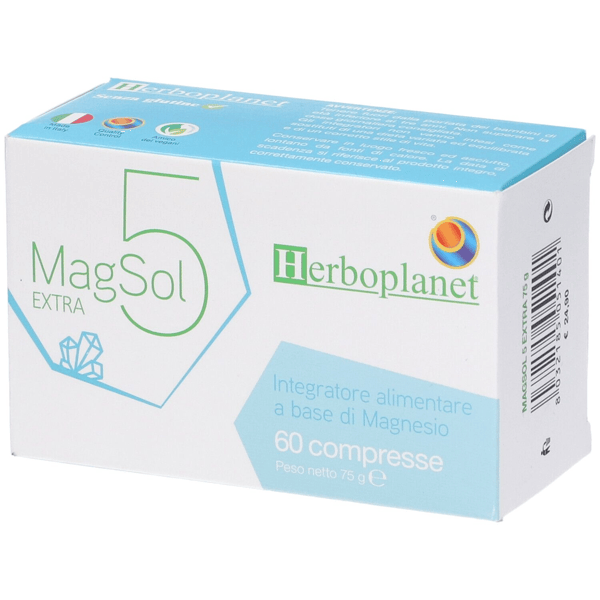 Magsol 5 Extra Integratore di Magnesio per Stanchezza e Metabolismo 60 Compresse