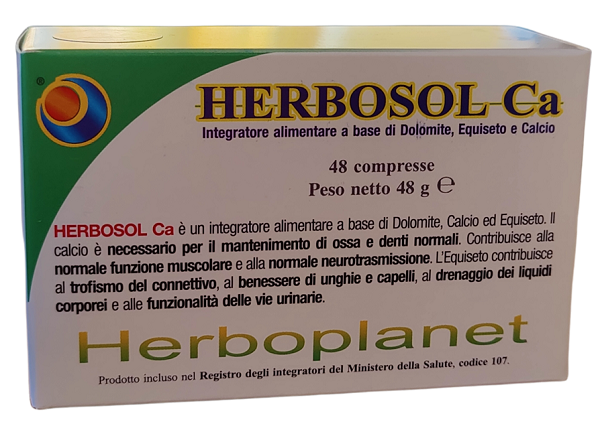 Herboplanet Herbosol Ca Integratore per Ossa e Muscoli 48 Compresse — confronto prezzi