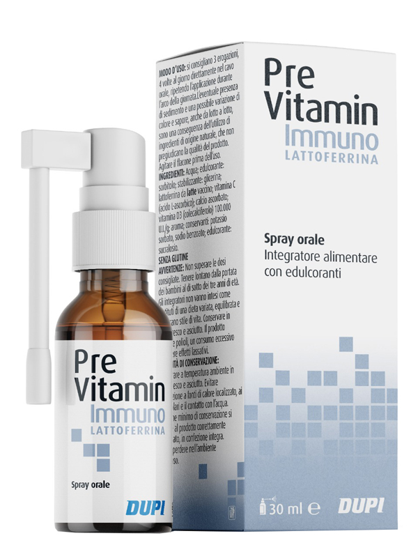 Previtamin Immuno Lattoferrina Spray Per Le Difese Immunitarie 30ml