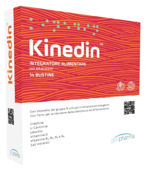 Geofarma Kinedin Integratore Alimentare con Creatina Vitamine e Minerali 14 Buste