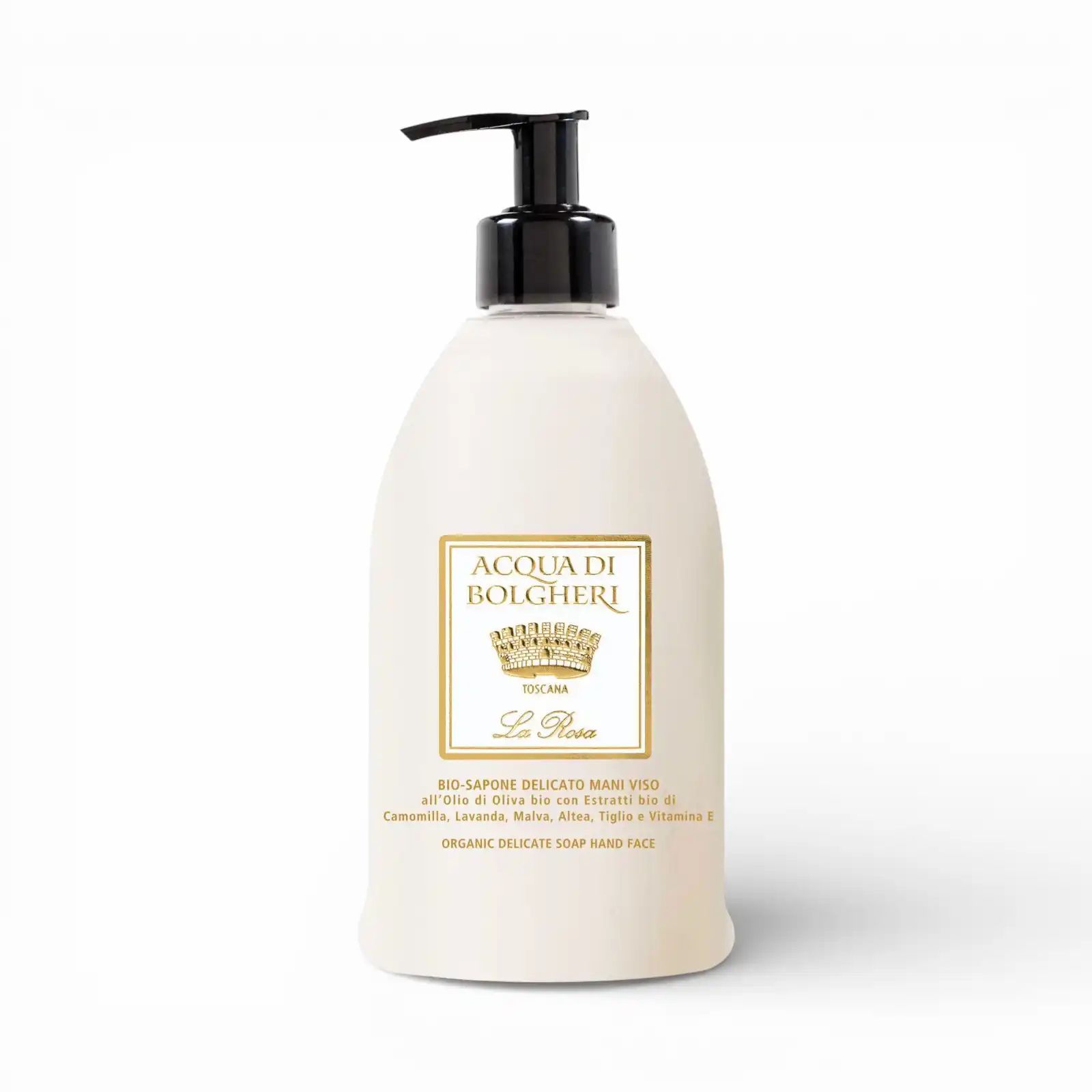 ACQUA DI BOLGHERI BIO SAPONE DELICATO MANI VISO LA ROSA 500ML