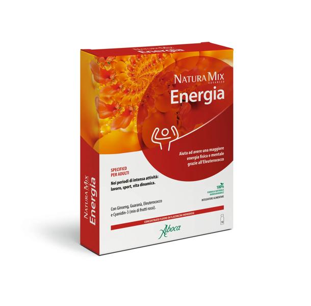 Aboca Natura Mix Advanced Energia Integratore Energizzante 10 Flaconcini