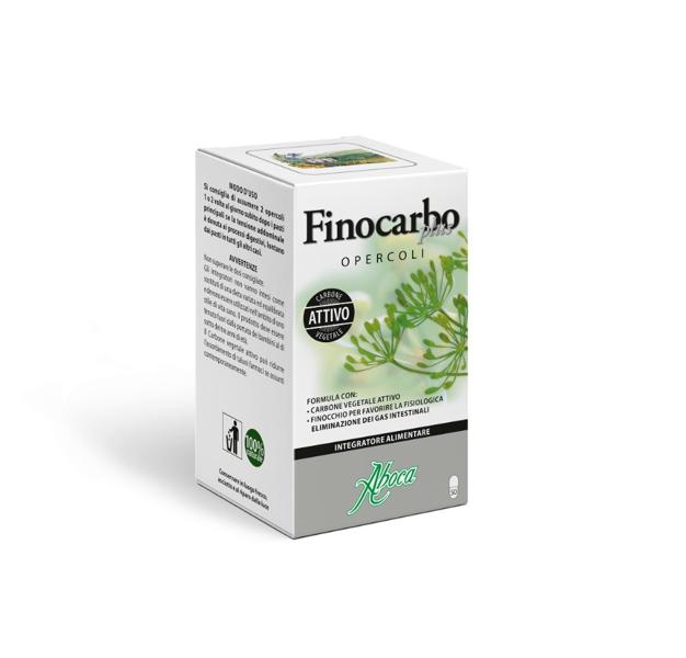 Finocarbo Plus Integratore Gas Intestinale 50 Opercoli