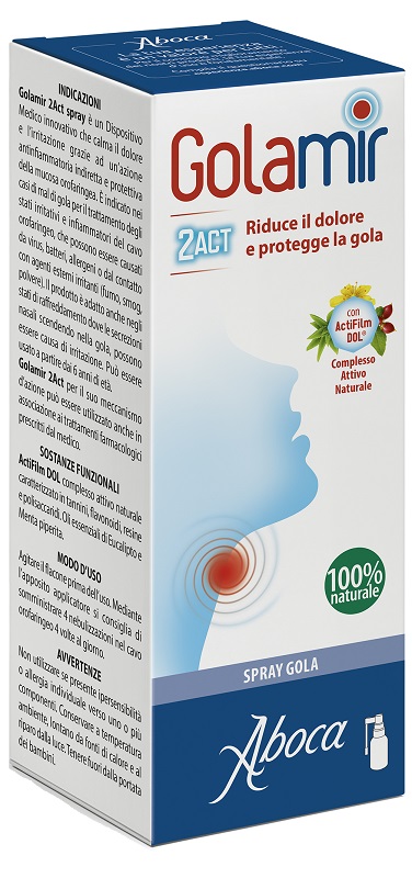 Aboca golamir 2act spray no alcool 30ml — confronto prezzi