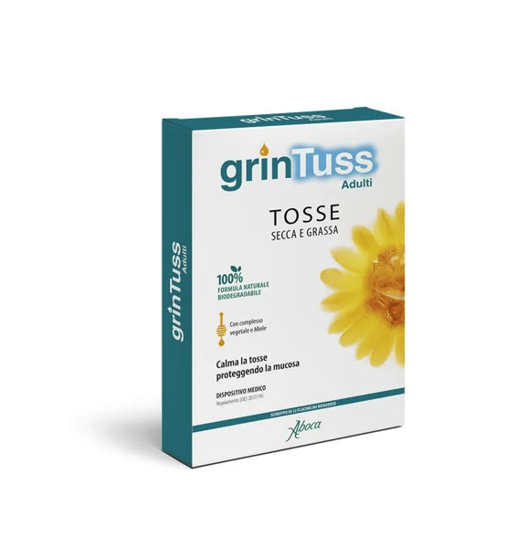 Aboca Grintuss Adulti Sciroppo Tosse Secca E Grassa 12 Flaconcini