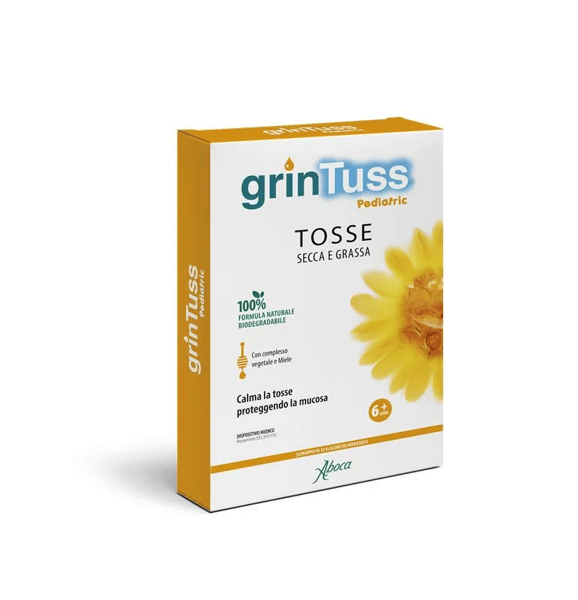 Aboca Grintuss Pediatric Sciroppo Tosse Secca E Grassa 12 Flaconcini