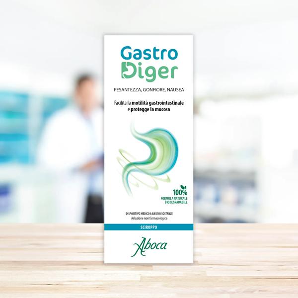 Aboca Gastrodiger Sciroppo Per il Benessere Gastroinstinale 180g Flacone