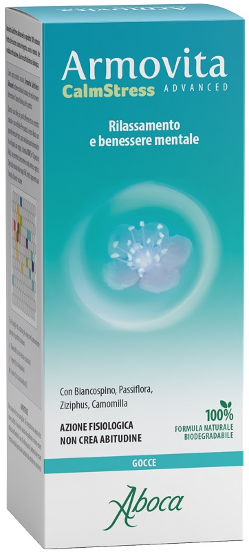 Aboca Armovita CalmStress Gocce Integratore Per il Rilassamento e il Benessere Mentale Flacone 65 ml
