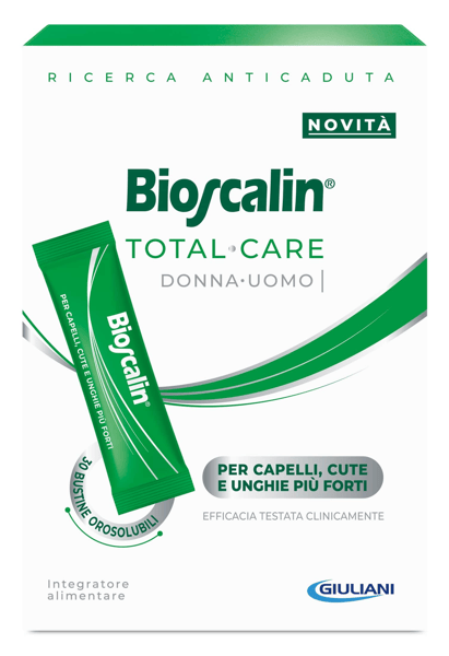 Bioscalin Total Care Integratore 30 Bustine per Capelli, Cute e Unghie Più Forti e in Salute