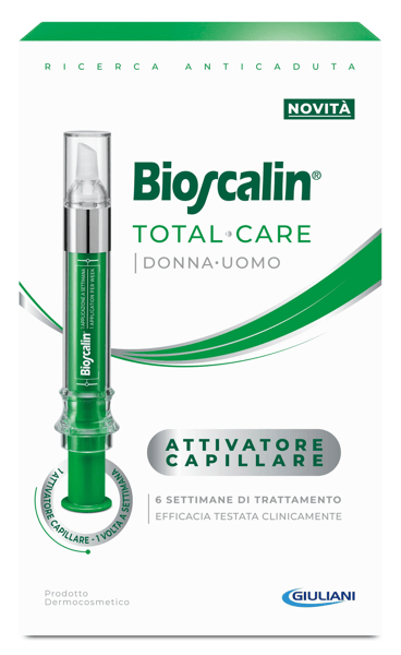 Bioscalin Total Care Attivatore Capillare Erogatore Con 6 Applicazioni per Contrastare la Caduta Temporanea dei Capelli