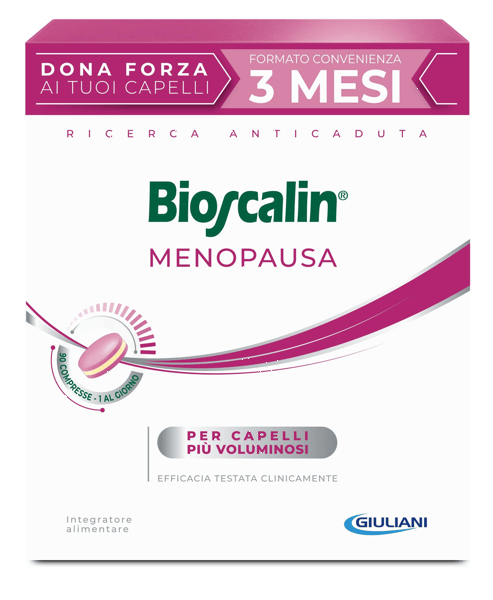Bioscalin Menopausa 90 Compresse Integratore per Capelli più Voluminosi Formato Convenienza 3 Mesi