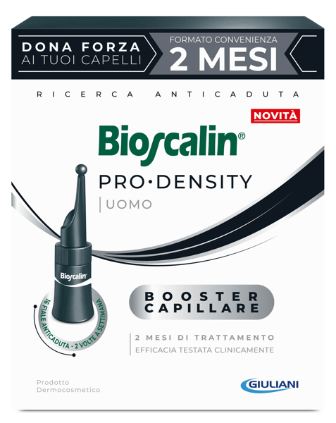 Bioscalin Pro Density Uomo 16 Fiale Booster Capillare Anti-Caduta 2 Mesi di Trattamento