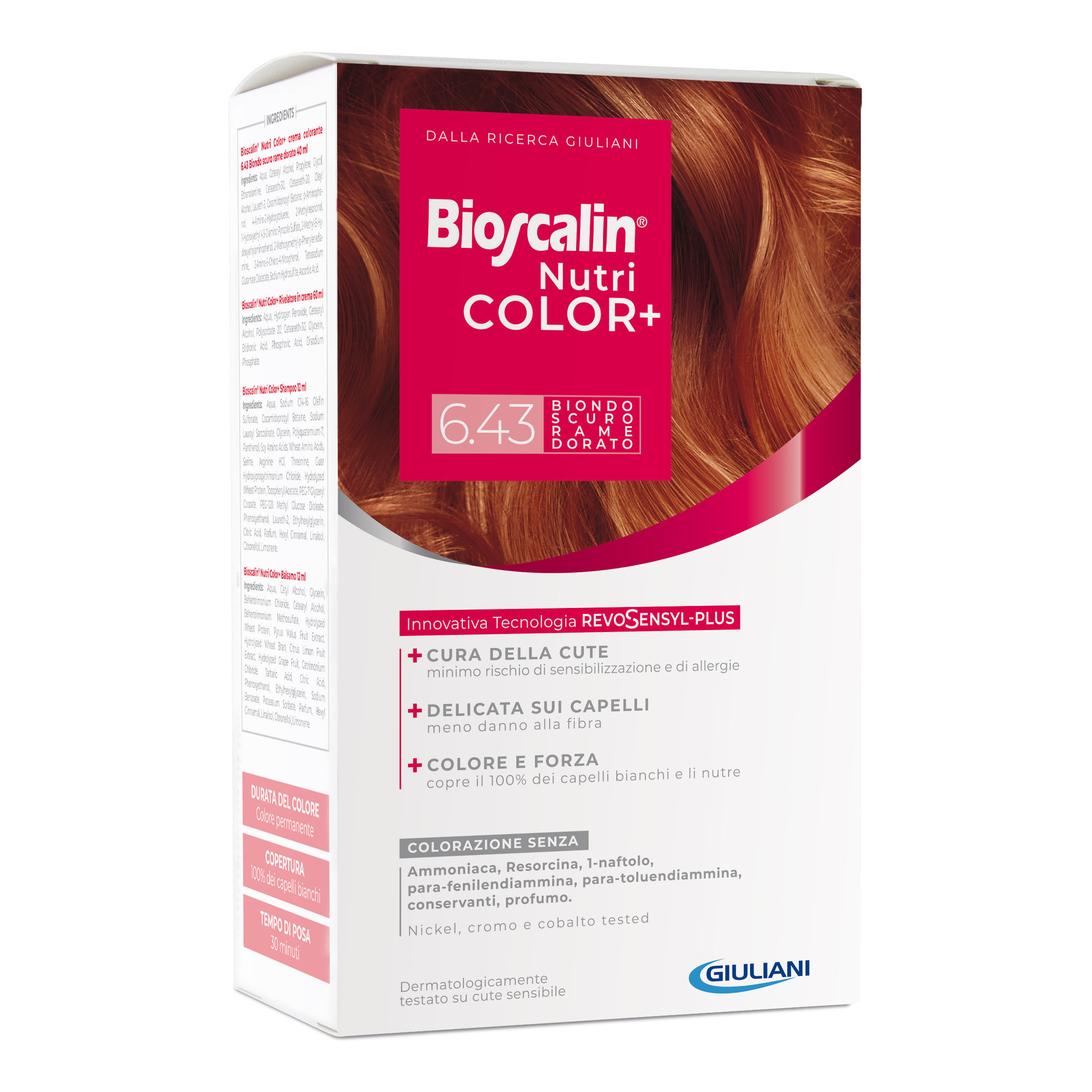Bioscalin NutriColor+ 6.43 Biondo Scuro Rame Dorato