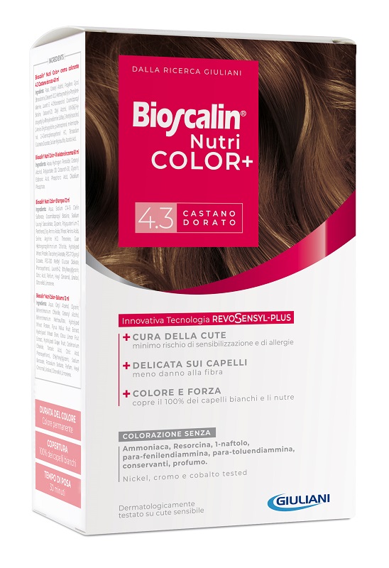 Bioscalin Nutri Color Plus 4.3 Castano Dorato Trattamento Colorante