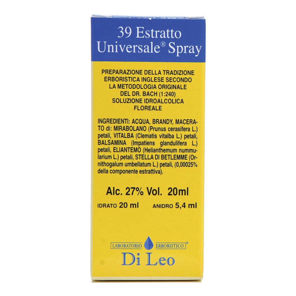 Laboratorio Erboristico Di Leo Fiori di Bach - 39 Estratto Universale Spray, 20ml