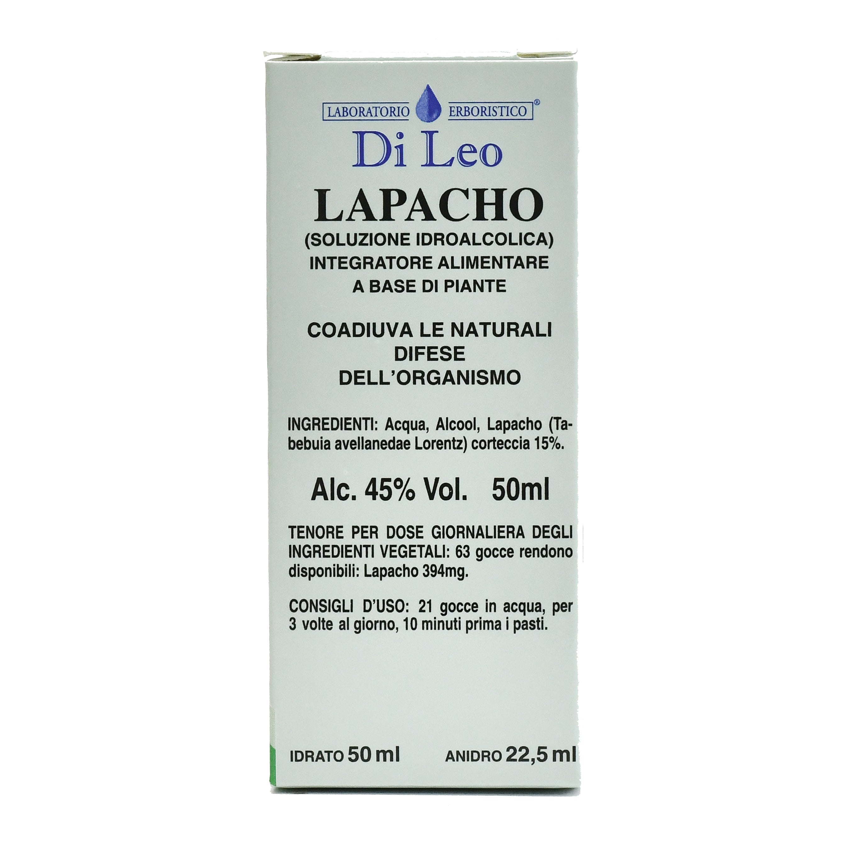 Laboratorio Erboristico Di Leo Lapacho Soluzione Idroalcolica, 50ml