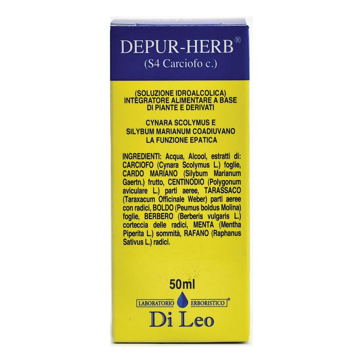 Laboratorio Erboristico Di Leo Depur-Herb S4 Carciofo, 50ml