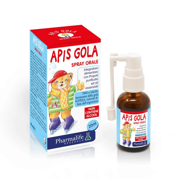 Apis Gola Bimbi Spray Lenitivo per Mal di Gola 20 ml