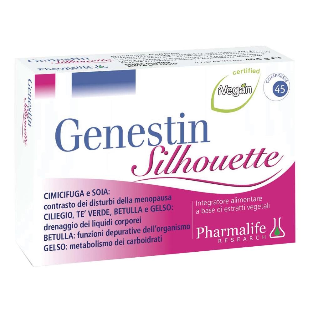 Pharmalife Genestin Silhouette integratore supporto per la menopausa, 45 compresse — confronto prezzi