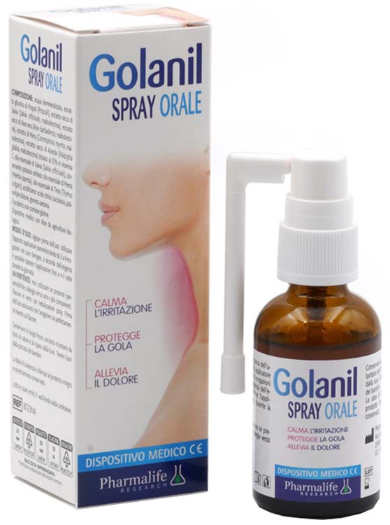 Pharmalife research Golanir Spray Orale Dispositivo Medico, 30ml