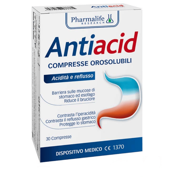 Antiacid Integratore alimentare per la digestione 30 compresse orosolubili