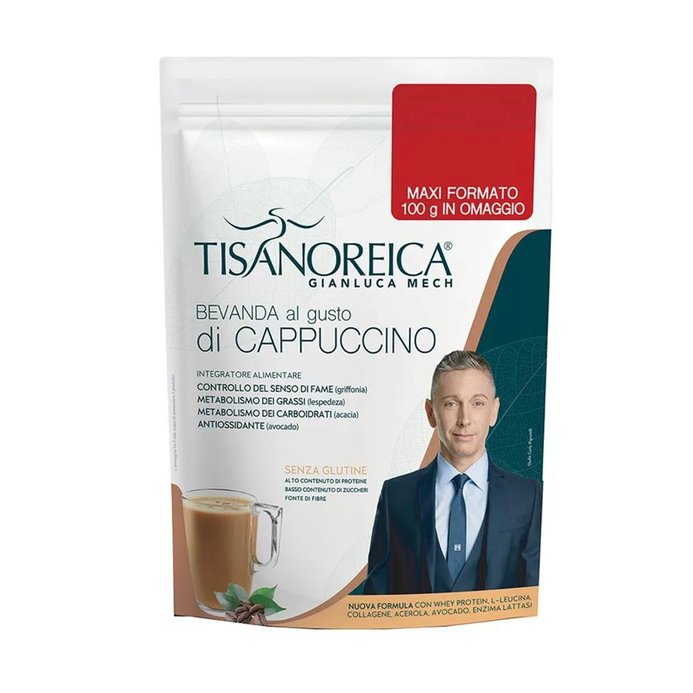 Tisanoreica Bevanda Cappuccino 500g - Gustosa Bevanda Proteica al Cappuccino