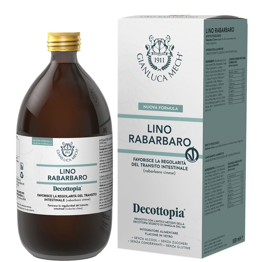 Gianluca Mech Decottopia Lino Rabarbaro 500ml - Integratore Naturale Senza Alcool — confronto prezzi