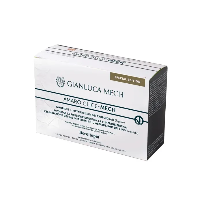 Gianluca Mech Amaro Glice-Mech DecoPocket 16 Stick da 30ml - Integratore Alimentare Senza Glutine, VeganOk