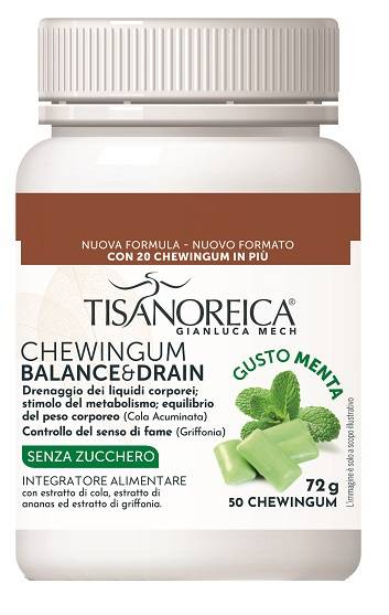 Tisanoreica Balance&Drain Chewing Gum Azione Drenante 50 pezzi — confronto prezzi