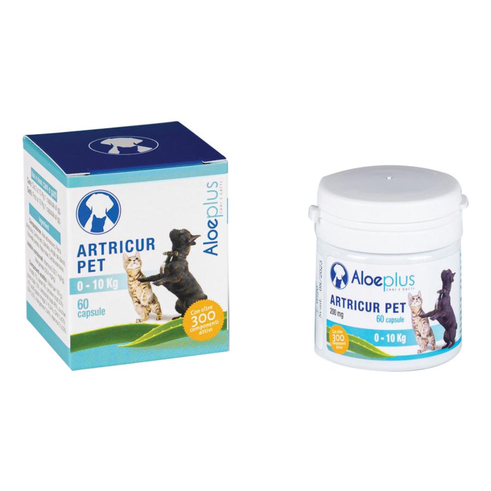 Aloeplus artricur pet cani/gatti 0-11 kg 12 g 60 capsule
