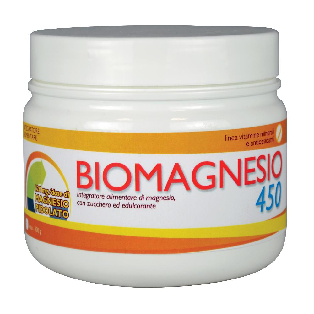 Nutrifarma Biomagnesio 450 Integratore di Vitamine e Sali Minerali, 300g