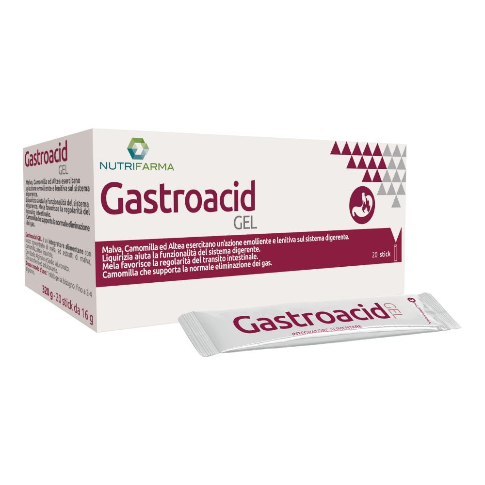 Nutrifarma Gastroacid Gel Integratore Alimentare Equilibrio Gastrico, 20 stick — confronto prezzi