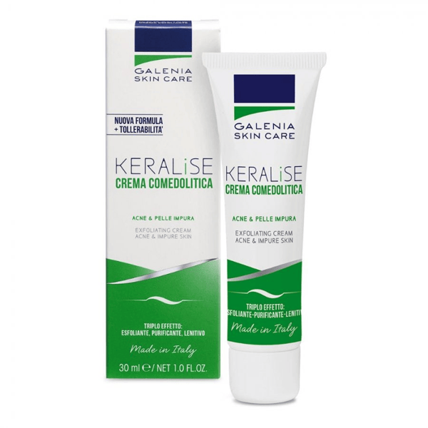 Galenia Keralise Crema Viso Acne e Pelle Impura Esfoliante Purificante 30ml